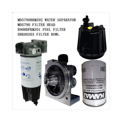 Cabeça do filtro separador de água MD5790RKMZ02 MD5790 R90HDPKMZ01 Recipiente do filtro de combustível DRK00203