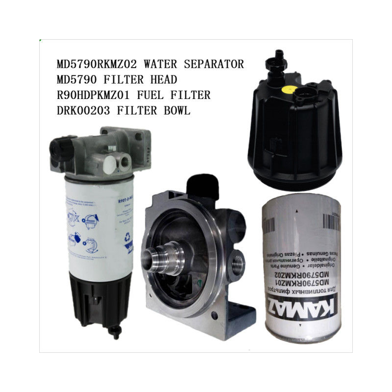 Cabeça do filtro separador de água MD5790RKMZ02 MD5790 R90HDPKMZ01 Recipiente do filtro de combustível DRK00203