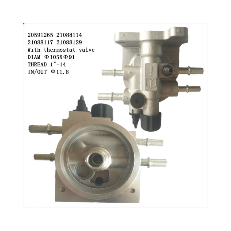 Cabeça do filtro de combustível dos camiões 20591265 21088114 21088117 Para B6R/DE/FE/FL